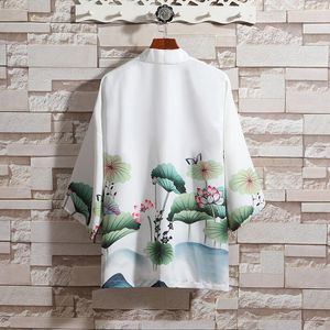 Roupas étnicas m-5xl plus tamanho tradicional haori quimono estilo japonês samurai masculino feminino