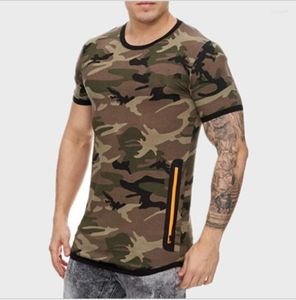 Camisetas de camisetas masculinas roupas de fitness cópias de fitness cupas de camisa sem mangas coletes casuais de manga curta Camuflagem militar externa