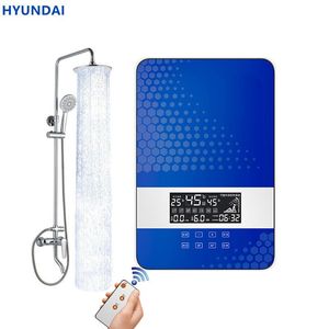 Heaters Smart Electric Water Heater Household Small Shower Instant Heating Without Water Storage LED Touch Screen Unlimited Hot Water
