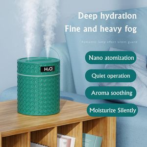 Appliances 600ML Dual Nozzle Air Humidifier USB Aroma Essential Oil Diffuser Warm Light for Home Ultrasonic Cool Mist Maker Humidificador