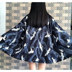 Roupas étnicas mulheres quimono japonês yukata haori cardigan samurai jaqueta cosplay fantasia streetwear camisa femme femme