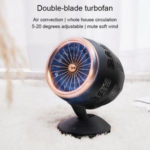 Fans Twin Turbo Small USB Fan 5V Portable Mini Portable Table Fan For Home Electric Desk Fan Silent Air Cooling