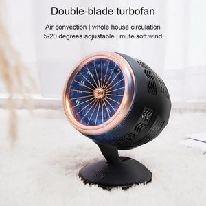 Fãs Twin Turbo Pequeno Ventilador USB 5V Portátil Mini Ventilador de Mesa Portátil para Casa Ventilador de Mesa Elétrico Silencioso Refrigeração de Ar