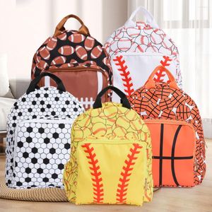 School Bags Fashion Ball Printing Backpacks Large Capacity Casual Versatile Bagpack Personalization Baseball Pattern Durable