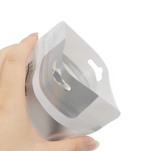 Beyaz Şeffaf Mat Buzlu Pencere Açılış USB Veri Kablo Kulaklık Kablosu Elektronik Aksesuarlar Plastik Ambalaj Çantası