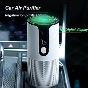 Purifiers Portable Air Purifier Cleaner Negativ Jon Generator Filter Rök Damm Lukt Formaldehyd Remover Car Air Freshener