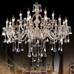 Chandeliers European Style Crystal Lamp Living Room Dining Bedroom Chandelier Jane Villa Luxury French Candle LightingChandeliers