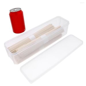 Storage Bottles Household Rectangle Noodle Box Dumpling Spaghettis Chopsticks Fruit Organizer Container Kitchen Gadget