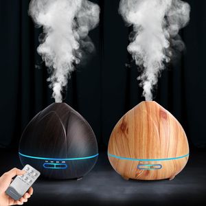 Apparater elektriska luftfuktare aroma diffusor luftfuktare fjärrkontroll cool mist maker fogger eterisk olja diffusor ledlampa