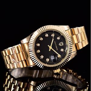 Relogio Top Brand Luxury Watch Men Calendário Black Bay New Designer Diamond Watches Women Women Dress Dress Rose Gold Relloj 248C