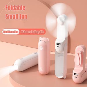 Fans USB Mini porta portatile Mini fan fan USB Fan Fan Rechable Fan 1200/2000/4800Mah Silent Small Fan per Fan Handhelld Fan