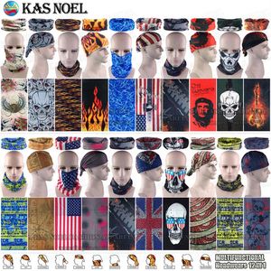 100 teile / los Ganze Mikrofaserrohr Kopfbedeckung Outdoor Motorrad Schild Atmungsaktive Gesichtsmaske Multifunktionsrohr Bandana Hals GA3037