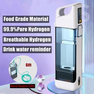 أجهزة مولد هيدروجين كوب الماء مرشح مؤين صانع Hydrogenrich ماء مضادات الأكسدة الفائقة زجاجة هيدروجين ORP 350 مل.