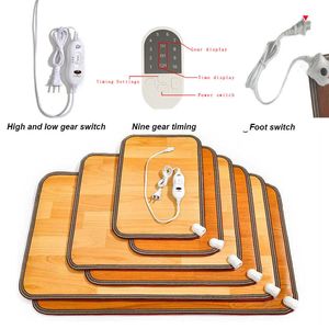히터 220V 겨울 난방 발 매트 오피스 홈 전기 난방 패드 따뜻한 발 히터 펫 가죽 가구 바닥 바닥 전기 히터