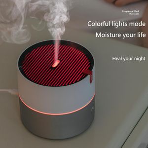 Apparater bil hem elektrisk luft luftfuktare ultraljud träkorns luftfuktare USB mini mist maker led ljus väsentlig aromolja diffusor