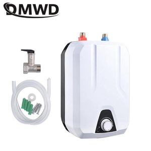 Heaters DMWD 8L Electric Instant Water Heater Water Temperature Adjust Thermostat Induction Heater For kitchen Bathroom Heating Tap 110V