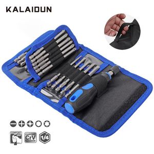 Schroevendraaier KALAIDUN 25Pcs Screwdriver Set Hex Torx Phillips Extended Screw Bits CRV Magnetic Handle Household Automobile Repair Hand Tools