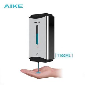 アクセサリーAIKE1100ML自動液体石鹸ディスペン装置ハンドサニタイザー液体ディスペンサーステンレススチールウォールマウントソープディスペン