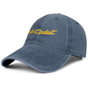 Żółty kadet cub logo unisex dżinsowy czapka baseballowa Cool vintage niestandardowe czapki czarno -białe kadet gwarancyjny logo kosiarki f202v