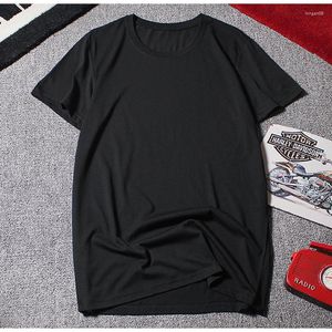 Herren T-Shirts Sommer T-Shirts Plus Size Big 6XL Männer Casual 8XL 10XL Baumwolle Simple Home Tees Einfarbig Schwarz 52 54 56 58 60 62 64 66 68 70