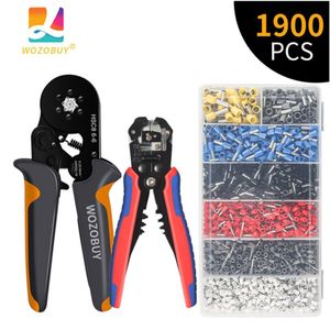 Tang Electrician Ferrule Crimping Tool Kit Multifunctional Wire Stripper Set HSC8 66A/64A Pliers For Tube Terminal Tool Pliers