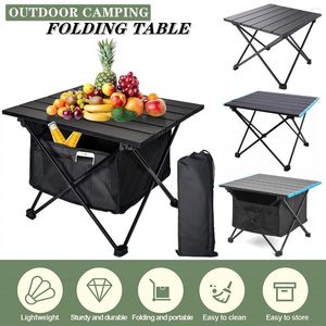 Campmöbler Portabelt campingbord Ultralätt aluminiumlegering Foldstrand för matlagning av resor utomhus picknick fällbara bord skrivbord