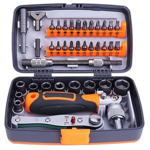 Schroevendraaier Mini-Schraubendreher-Set 38/32 in 1 Heimwerkzeug für die Reparatur zu Hause, Multi-Tool-Bits, Ratschen-Schraubendreher-Sets mit Ratschenschlüssel-Set