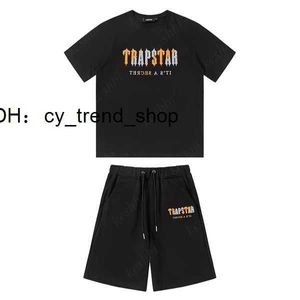 Trapstar Mens T Shirt Pants Sets Designer Rainbow Ręcznik Haft Dekodowanie