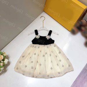 23ss kids designer clothes girls Dress Princess dresses summer dress Patchwork chiffon suspender dress skirts High quality kids clothes a1