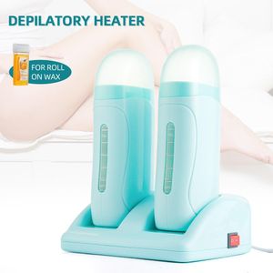 Epilator Electric Double Wax Hax Helicator Cartucho Roll de rolo de cera Base On Fering Reabiltable Remoção de Cabinete aquecedor depilatório