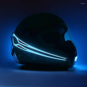 Motorradhelme Nuoxintr Helmlichtstreifen Wasserdichter LED EL Kaltes Nachtfahrsignal Leuchtender modifizierter Aufkleber