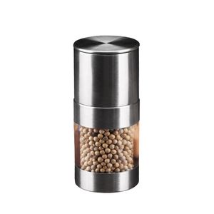 Manual Pepper Mills Salt Shakers One-handed Pepper Grinders Stainless Steel Spice Sauce Grinders