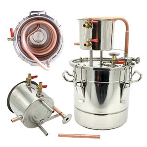 Making 20l 12l Moonshine Distiller Equipment For Home DIY Brewing Essential Oil Water Alcohol Kit Stainless Steel Copper Still Alabicm