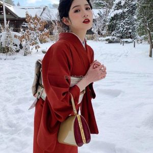 Etniska kläder 2023 Traditionella japanska kvinnor Yukata Kimono -klänning Vintage Party Dress Robe Pographic A311