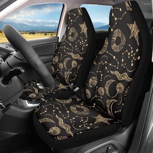 Car Seat Covers INSTANTARTS Eid Al-Fitr Moon Print Cover Brand Design Universal Cushion Fit Most Vehicle Interior Accessories