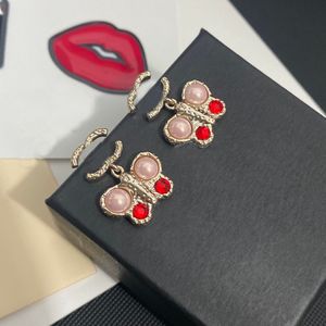 20 Style 18K Altın Kaplama Pirinç Bakır Saplama 925 Gümüş Asla solma lüks harfler kadınlar kristal rhinestone inci uzun küpe düğün partisi jewerlry