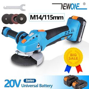 Equipment 20V Cordless Impact Min Angle Grinder Variable Speed 4.0A LithiumIon Battery DIY Power Tool Cutting Electric M14115mm Machine