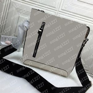 L Luxurys Designers Bags 424 Black e 18 White La perfetta lavorazione obliqua della borsa del postino con cerniera leviga la qualità molto goo321w