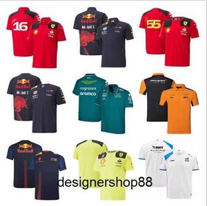 2023 24 Formula 1 F1 Racing Mclaren Aston Martin Sets Carlos Sainz Charles Leclerc Set Up T-shirt Casual Transpirable Polo Summer Car Motorsport Team Jersey Camisetas