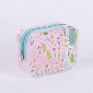 HBP Direct S Transparent PVC Makeup Bag Travel Bag Skin Care Badrum och toalettbagage Lazy People Bekväm toalettbag261G