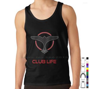 Men's Tank Tops Tiesto-Club Life Top Pure Cotton Vest Tiesto Club Trance Dance Dj Electronic Male Bodybuilding Sleeveless