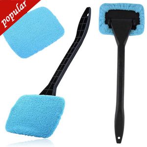 New Car Window Cleaner Brush Kit Tergicristallo Tergicristallo in microfibra Spazzola per la pulizia Spazzola per la pulizia automatica Strumento di lavaggio con manico lungo