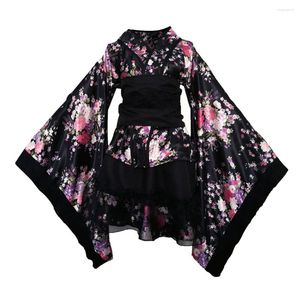 Roupas étnicas quimono vestido japonês feminino costplay empregada yukata wa roupas roupas tradicionais kawaii geisha s bobe kimonos