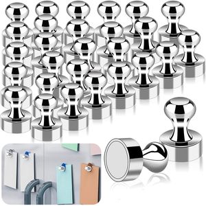 Ímãs 12/24/48pcs super forte neodímio IC Pushpins Thumbtack Pin Push Durable Push para geladeira Whiteboard 230512