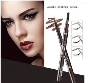 Makeup Brushes Waterproof Eye Brow Eyeliner Eyebrow Pen Pencil With Brush Cosmetic Tool