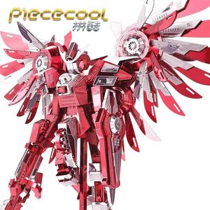 Piececool Amror Modele 3D metal nano puzzle grzmotowe skrzydła gundam modele robota P069-RS DIY 3D Laser Cut Modele Jigsaw Toys Y272Y
