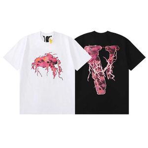 x nbayoungboy Co branded Youth Couple Unisex Loose Double Yarn Short Sleeve T-shirt