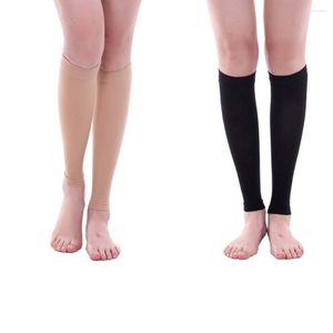 Frauen Socken Männer Unisex Offene spitze Knie Hohe Bein Unterstützung Wärmer Linderung Schmerzen Therapeutische Anti-Müdigkeit Sport Kompression Strümpfe