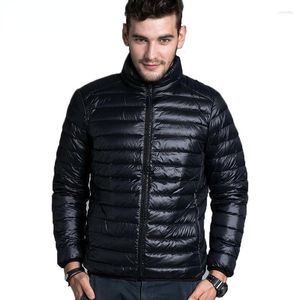 Jackets masculinos homens quentes sólidos finos e respiráveis ​​jaqueta de inverno masculino casaco leve parka e 3xl hombre jaqueta parkas