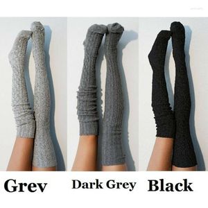 Women Socks Stockings Warm Thigh High Over The Knee Long Cotton Boot Knit Thigh-High Medias Sexy